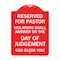 Signmission Reserved for Pastor Violators Shall Answer on the Day of Judgement, A-DES-RW-1824-23184 A-DES-RW-1824-23184 - alternate 1